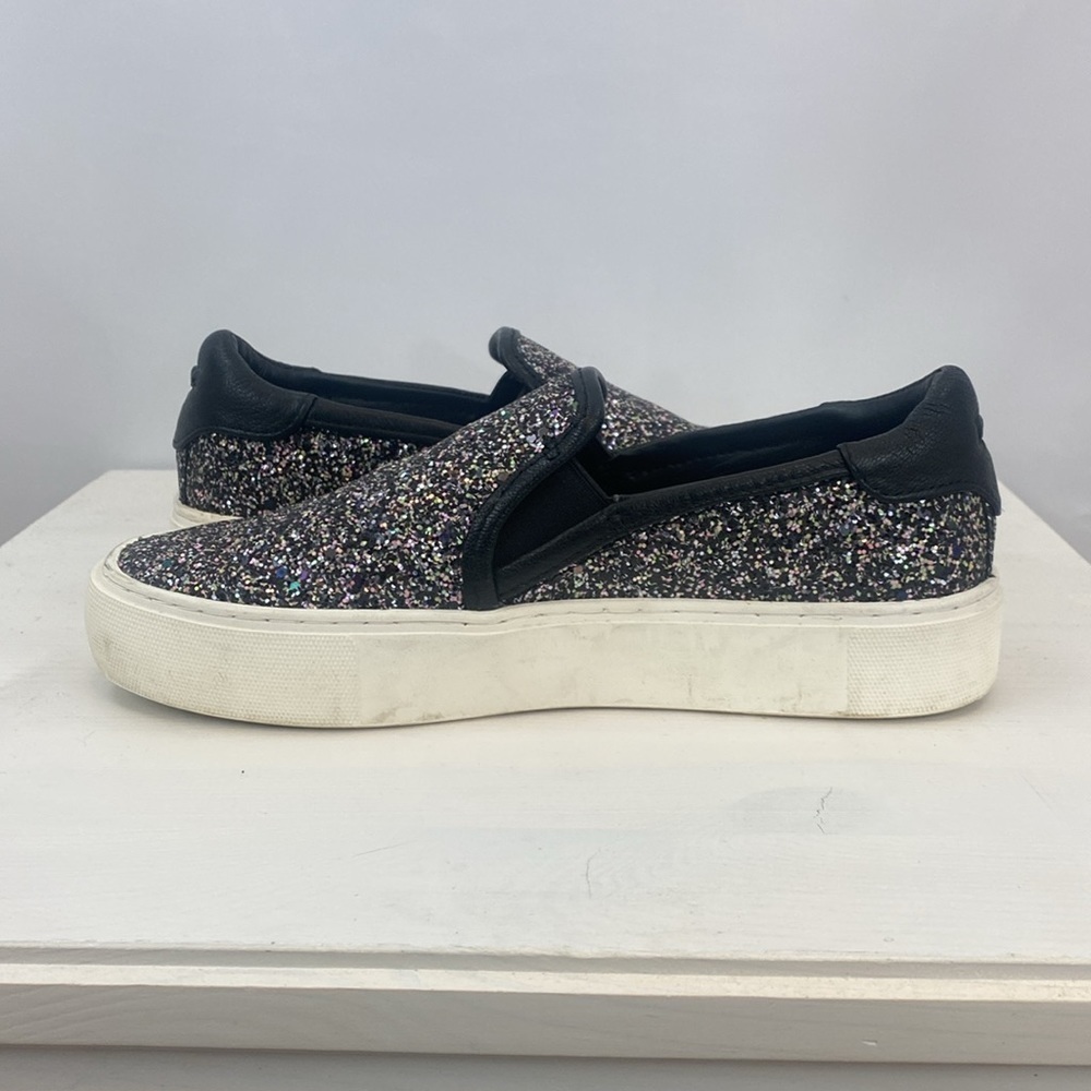 Ugg Black Glitter Jass Chunky Slip-On Shoe Sneaker - Picture 2 of 9